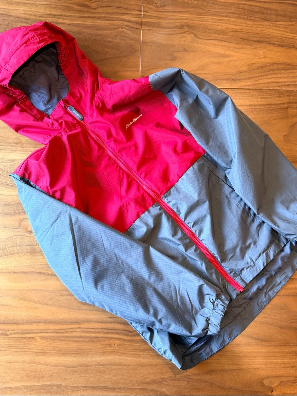 Eddie Bauer Youth Boys 3-in-1 Jacket Red Gray Camo Fleece Large 14/16